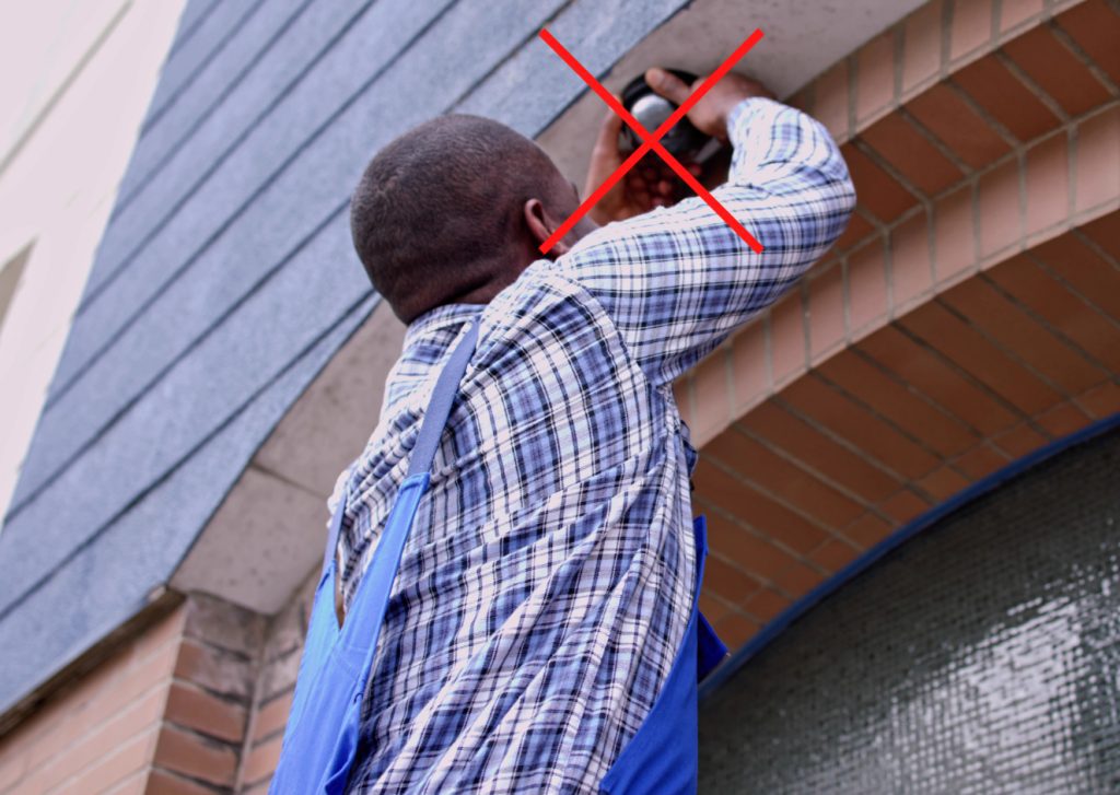 places where you shouldn't install a CCTV camera