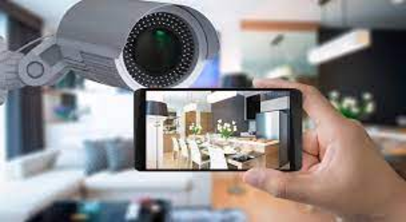 Security cameras inside your home. 
