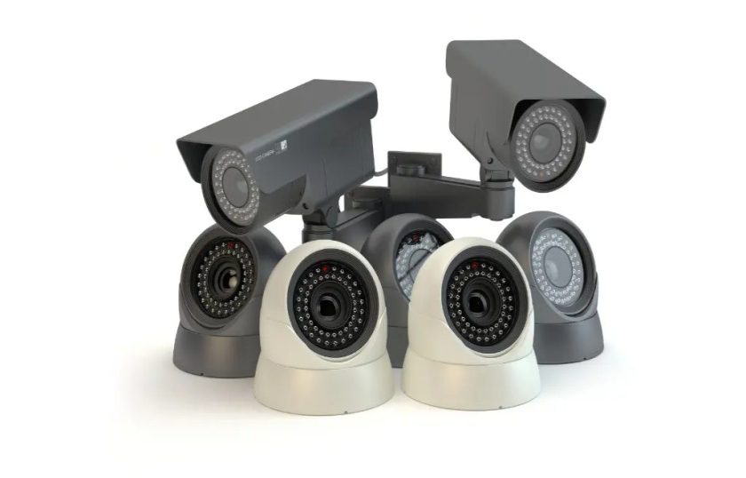 Different sizes of CCTV cameras